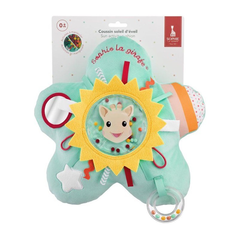 Coussin d'éveil - SOPHIE LA GIRAFE - Soleil - Activités sensorielles