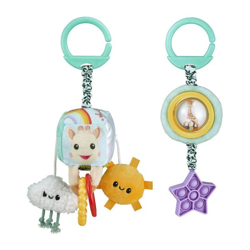 Jouets d'éveil a suspendre - SOPHIE LA GIRAFE - Duo sensoriel - Multi
