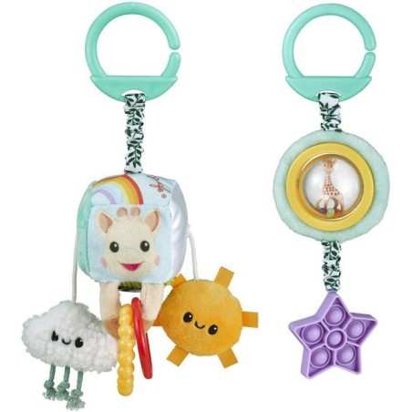 Jouets d'éveil a suspendre - SOPHIE LA GIRAFE - Duo sensoriel - Multi