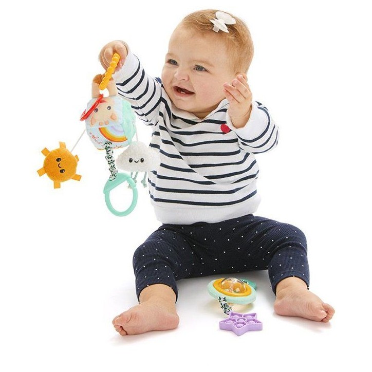 Jouets d'éveil a suspendre - SOPHIE LA GIRAFE - Duo sensoriel - Multi-activités - Accroche facile