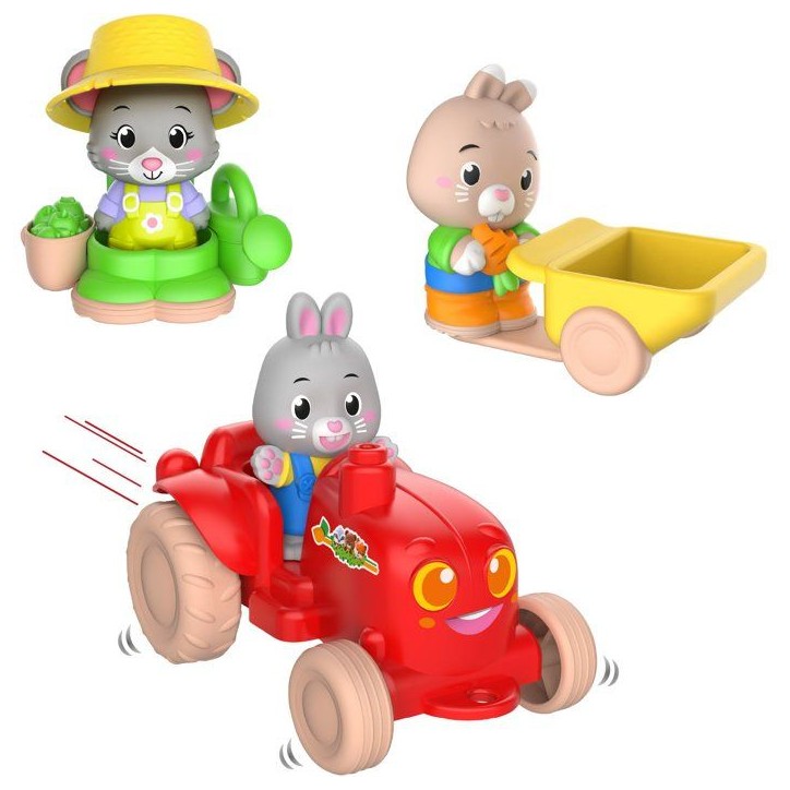Set d'accessoires - SOPHIE LA GIRAFE - Jardinier - Tracteur - Brouette - Tenue complete