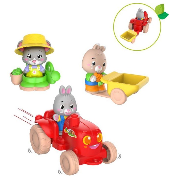 Set d'accessoires - SOPHIE LA GIRAFE - Jardinier - Tracteur - Brouette - Tenue complete