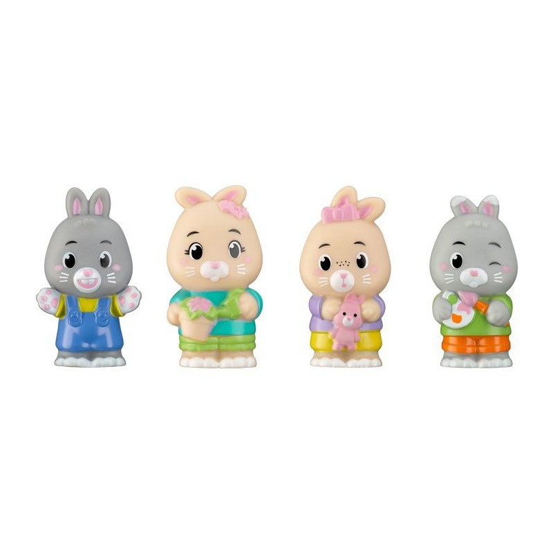 Lot 4 personnages - SOPHIE LA GIRAFE - Figurines Klorofil - Famille La