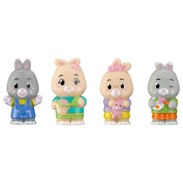 Lot 4 personnages - SOPHIE LA GIRAFE - Figurines Klorofil - Famille Lapin Lot 4 personnages - SOPHIE LA GIRAFE - Figurines Klorofil - Famille Lapin