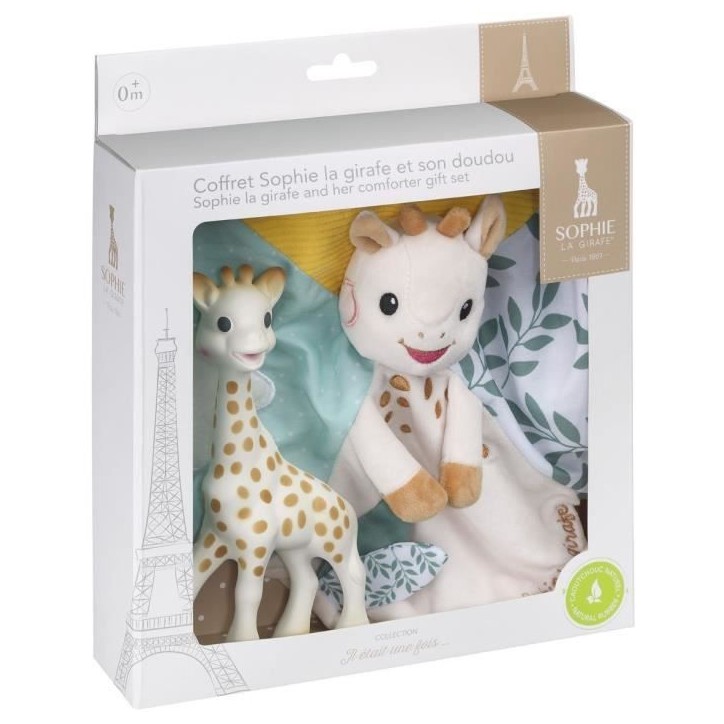 Coffret cadeau - SOPHIE LA GIRAFE - Doudou Sophie + Sophie Coffret cadeau - SOPHIE LA GIRAFE - Doudou Sophie + Sophie