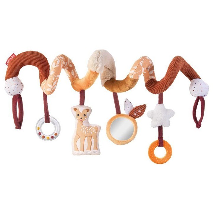 Boulier spirale - SOPHIE LA GIRAFE - Fanfan le Faon - 100% textile - Multi-activités Boulier spirale - SOPHIE LA GIRAFE - Fanfan le Faon - 100% textile - Multi-activités