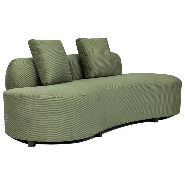Canapé fixe - 4 places - SOPHIE - Tissu Vert - 232 x 94 x 70 cm Canapé fixe - 4 places - SOPHIE - Tissu Vert - 232 x 94 x 70 cm