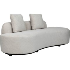 Canapé fixe - 4 places - SOPHIE - Tissu Beige - 232 x 94 x 70 cm