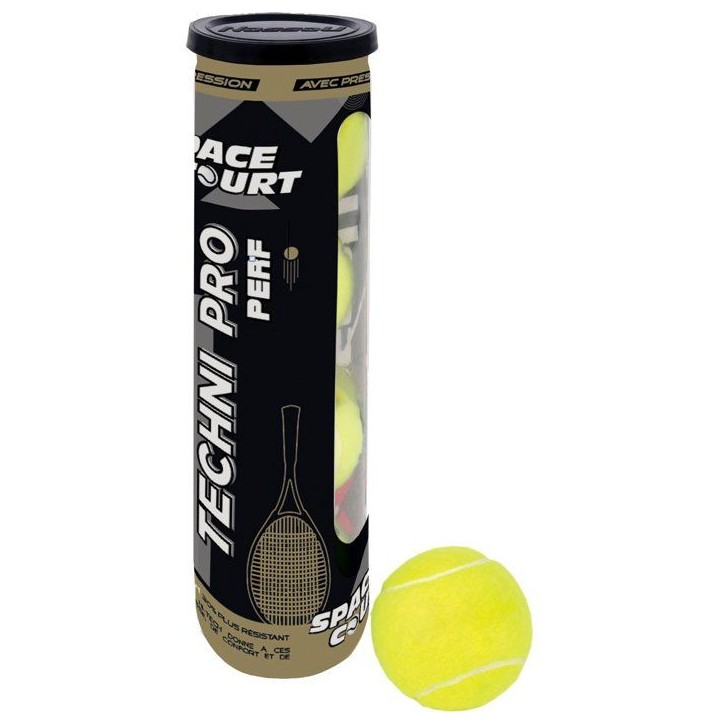 Balles tennis - SPACECOURT - pression - tube 4 balles