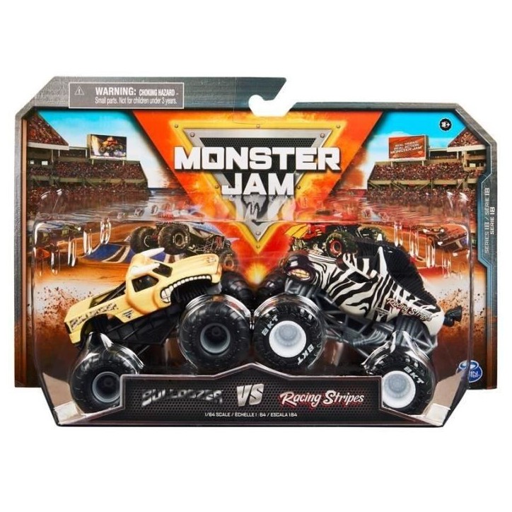 Véhicule die-cast - Spin Master - Monster Jam - 1:64 - Pack de 2 - Mixte - 3 ans et plus Véhicule die-cast - Spin Master - Monster Jam - 1:64 - Pack de 2 - Mixte - 3 ans et plus