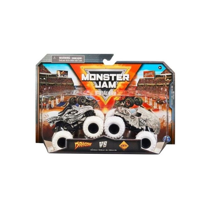 Véhicule die-cast - Spin Master - Monster Jam - 1:64 - Pack de 2 - Mixte - 3 ans et plus Véhicule die-cast - Spin Master - Monster Jam - 1:64 - Pack de 2 - Mixte - 3 ans et plus