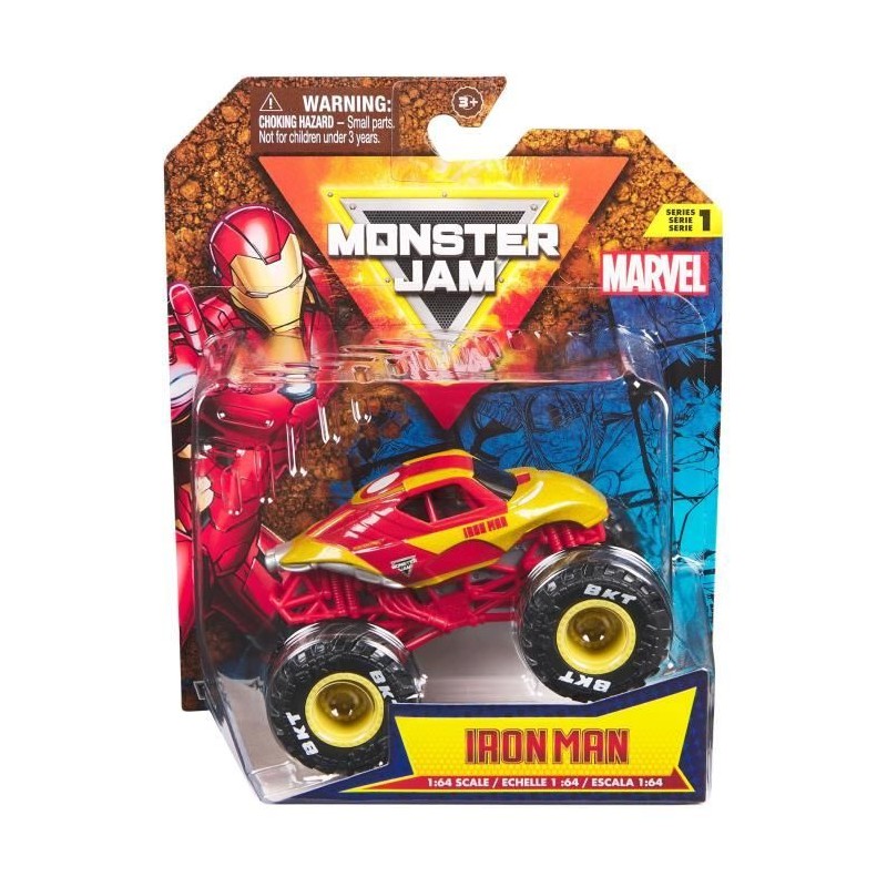 SPINMASTER Monster Jam - Véhicule Marvel Monster Truck die cast - Rou
