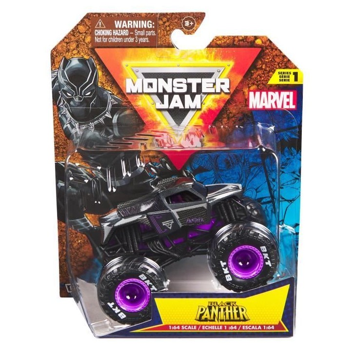 SPINMASTER Monster Jam - Véhicule Marvel Monster Truck die cast - Roues souples, suspensions - Modele aléatoire - Des 3 ans SPINMASTER Monster Jam - Véhicule Marvel Monster Truck die cast - Roues souples, suspensions - Modele aléatoire - Des 3 ans