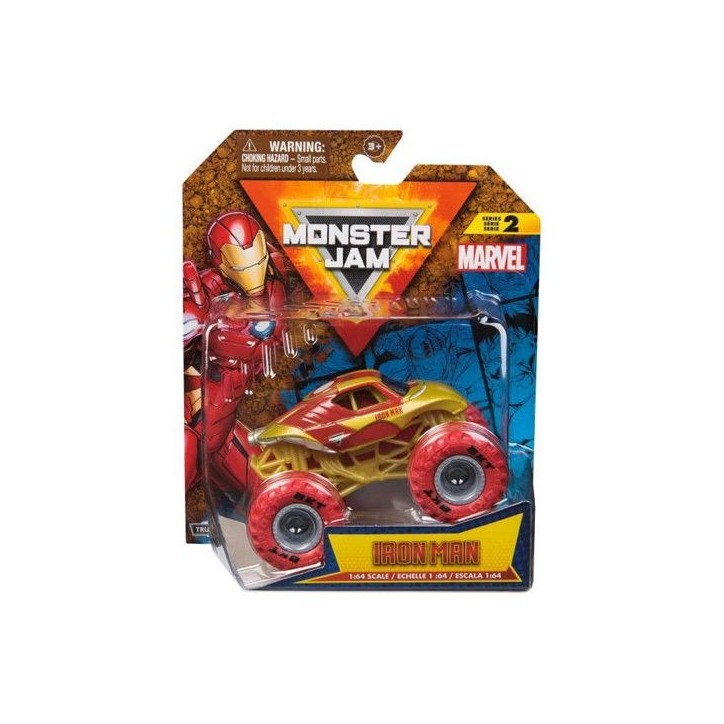 SPINMASTER Monster Jam - Véhicule Marvel Monster Truck die cast - Roues souples, suspensions - Modele aléatoire - Des 3 ans SPINMASTER Monster Jam - Véhicule Marvel Monster Truck die cast - Roues souples, suspensions - Modele aléatoire - Des 3 ans