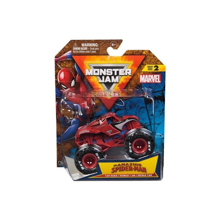 SPINMASTER Monster Jam - Véhicule Marvel Monster Truck die cast - Roues souples, suspensions - Modele aléatoire - Des 3 ans SPINMASTER Monster Jam - Véhicule Marvel Monster Truck die cast - Roues souples, suspensions - Modele aléatoire - Des 3 ans