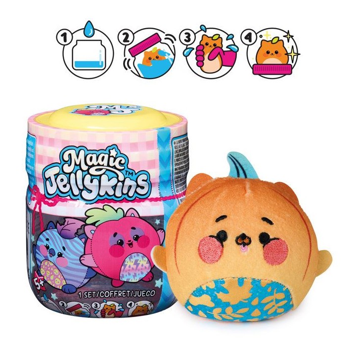 Magic Jellyskins - Pack de 1 - Peluche Surprise a collectionner - Modele aléatoire - a partir de 5 ans - Spin Master