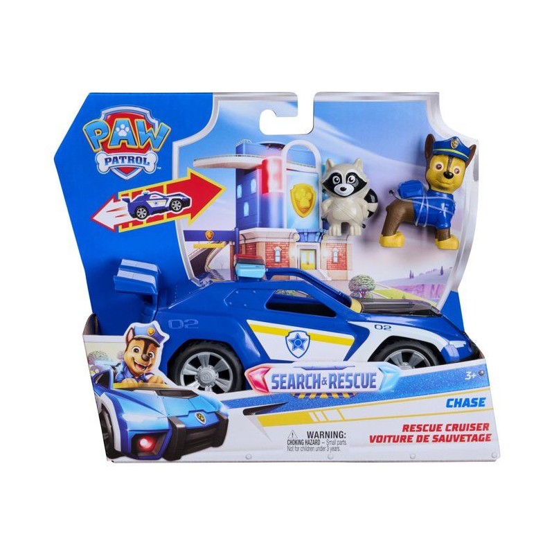 Véhicule et figurine - Chase - Search & Rescue - La Pat'Patrouille