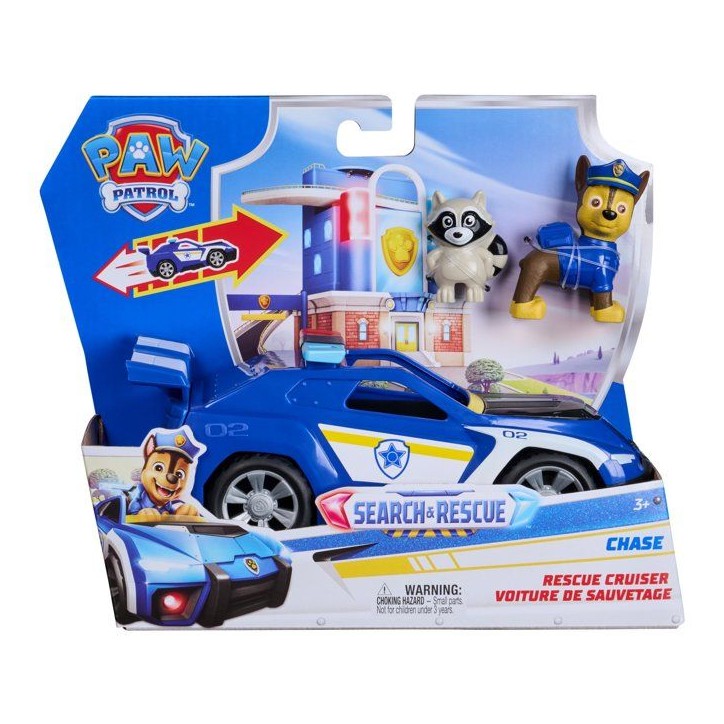 Véhicule et figurine - Chase - Search & Rescue - La Pat'Patrouille Véhicule et figurine - Chase - Search & Rescue - La Pat'Patrouille