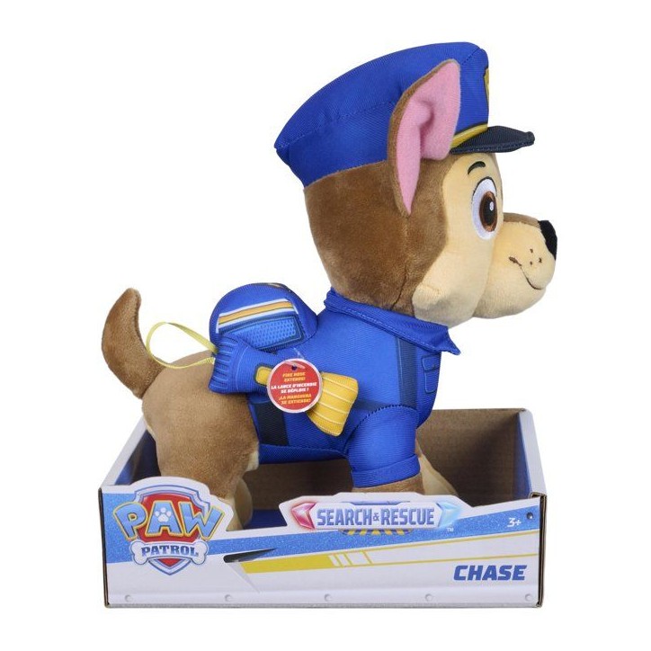 Peluche - Chase - 25cm - Search & Rescue - La Pat'Patrouille Peluche - Chase - 25cm - Search & Rescue - La Pat'Patrouille