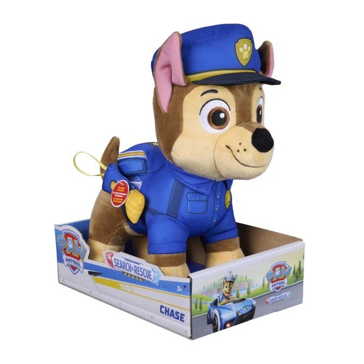 Peluche - Chase - 25cm - Search & Rescue - La Pat'Patrouille Peluche - Chase - 25cm - Search & Rescue - La Pat'Patrouille