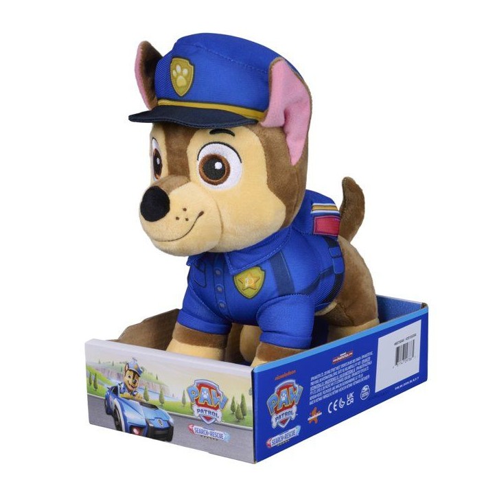 Peluche - Chase - 25cm - Search & Rescue - La Pat'Patrouille Peluche - Chase - 25cm - Search & Rescue - La Pat'Patrouille