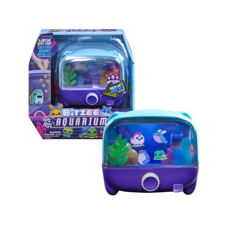 Bitzee Aquarium - SPINMASTER - Aquarium interactif 30 poissons a colle