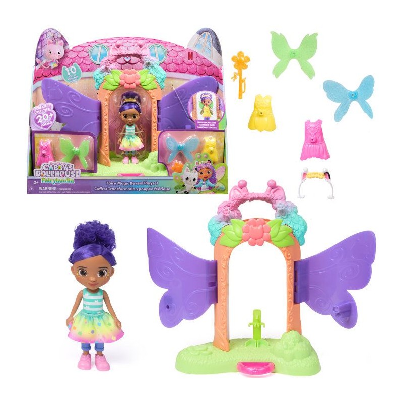 Playset transformation poupée - Fairylandia - des 3 ans - Gabby et la
