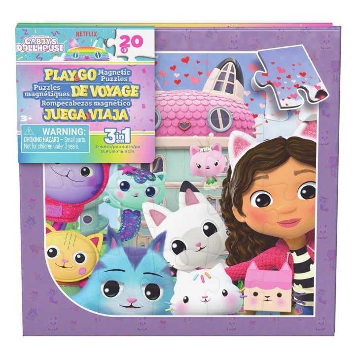 Livres de voyage - Modele aléatoire - 3 puzzles magnétiques -Pat'Patrouille ou Gabby et la Maison Magique ou Dora Livres de voyage - Modele aléatoire - 3 puzzles magnétiques -Pat'Patrouille ou Gabby et la Maison Magique ou Dora