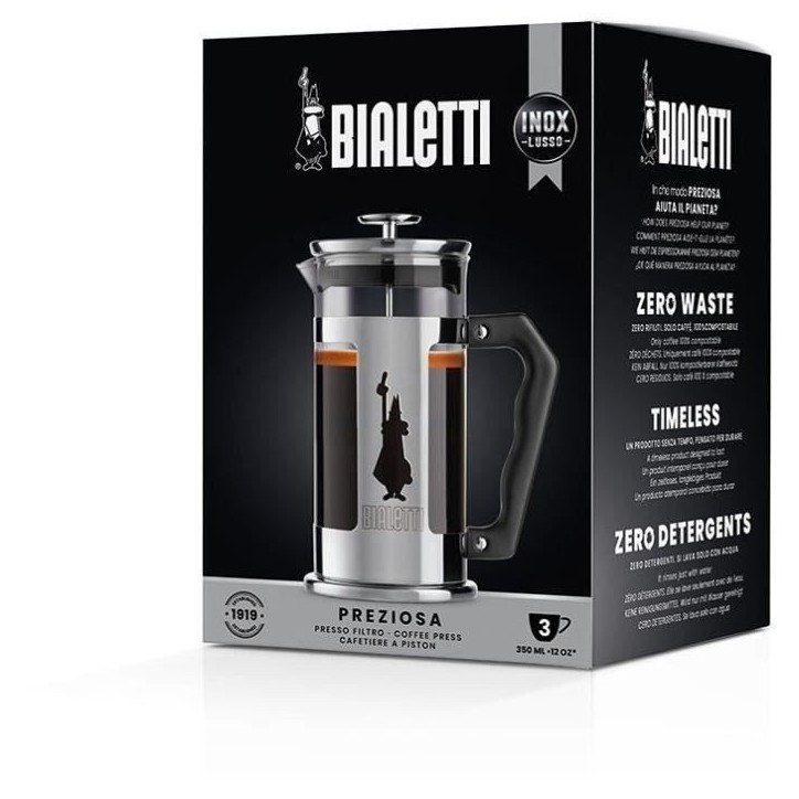 Cafetiere a piston - BIALETTI - 0003160/NP - 350 ml - Acier Cafetiere a piston - BIALETTI - 0003160/NP - 350 ml - Acier