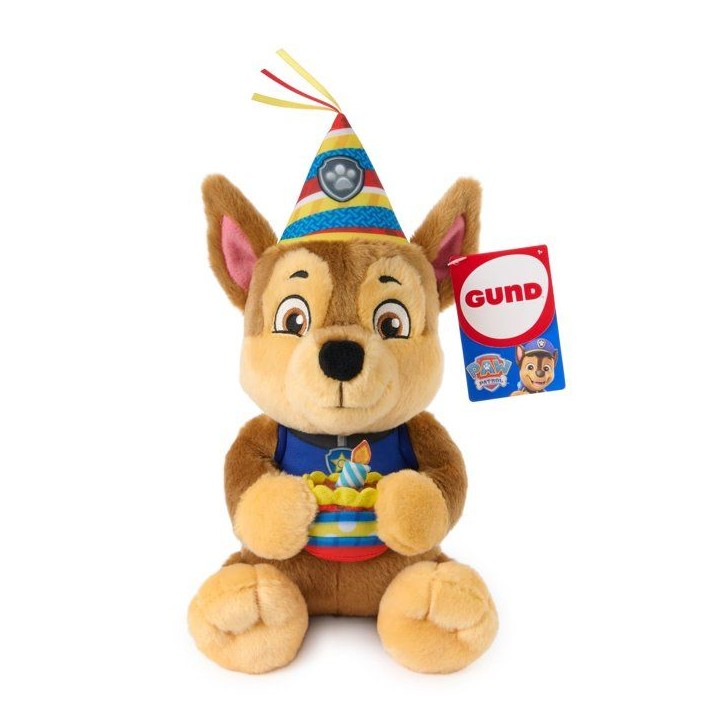 Peluche câlins - Anniversaire Chase - 25cm - La Pat'Patrouille - Gund Peluche câlins - Anniversaire Chase - 25cm - La Pat'Patrouille - Gund