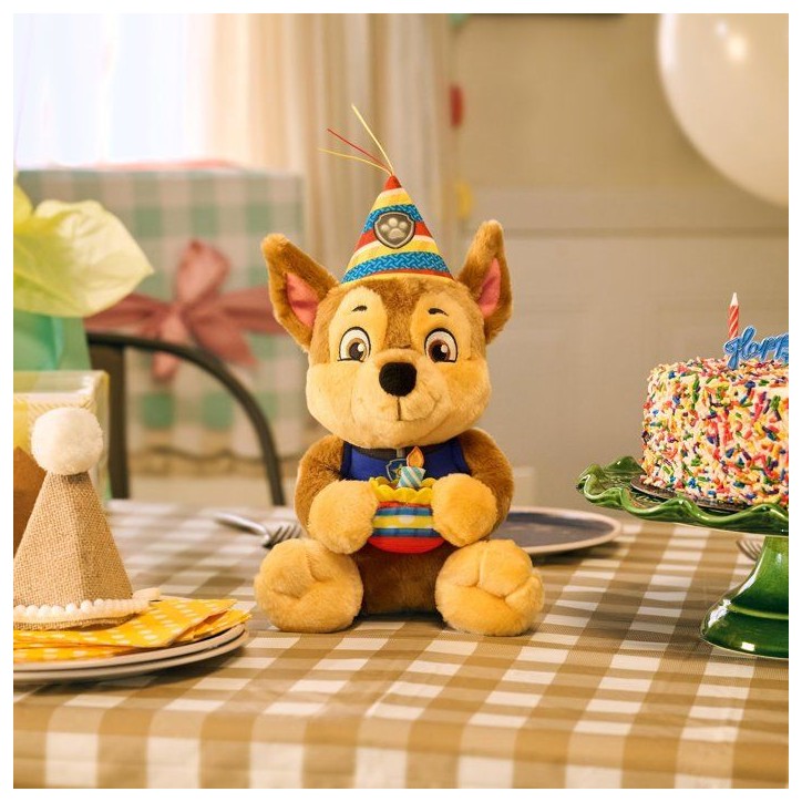 Peluche câlins - Anniversaire Chase - 25cm - La Pat'Patrouille - Gund Peluche câlins - Anniversaire Chase - 25cm - La Pat'Patrouille - Gund