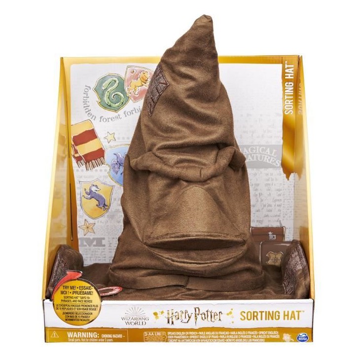 Chapeau Magique Interactif - Wizarding World - Choix de Maison - Gryffondor - Serpentard - Serdaigle - Poufsouffle
