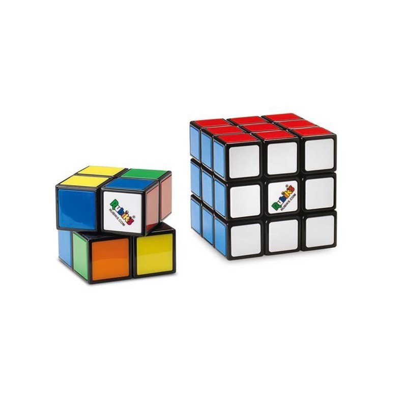 Coffret Rubik's Cube Duo 3x3 + 2x2 - RUBIK'S - Jeu casse-tete pour enf