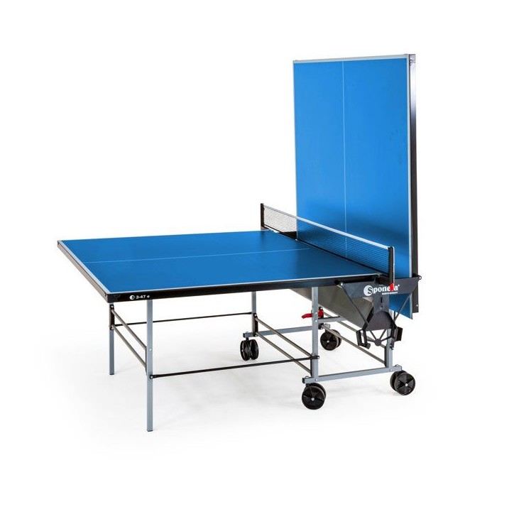 Table tennis de table - SPONETA - S3-47 e - Pliable - Usage extérieur - Demi-plateau relevable - Gris et bleu Table tennis de table - SPONETA - S3-47 e - Pliable - Usage extérieur - Demi-plateau relevable - Gris et bleu