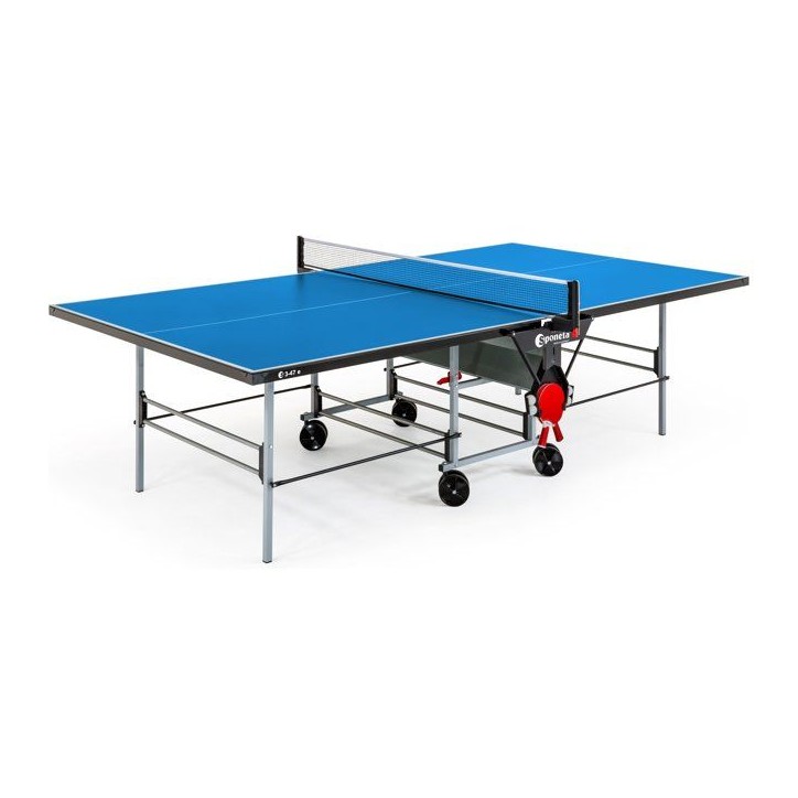 Table tennis de table - SPONETA - S3-47 e - Pliable - Usage extérieur - Demi-plateau relevable - Gris et bleu Table tennis de table - SPONETA - S3-47 e - Pliable - Usage extérieur - Demi-plateau relevable - Gris et bleu