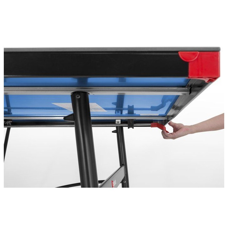 Table tennis de table - SPONETA - S3-87e - Pliable - Usage extérieur - Filet + rangements + roues multi-directionnelles - Bleu/ Table tennis de table - SPONETA - S3-87e - Pliable - Usage extérieur - Filet + rangements + roues multi-directionnelles - Bleu/