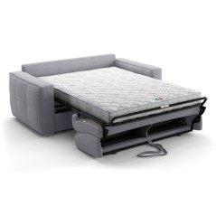 Canapé convertible express - 3 places - SQUARE - Tissu Gris clair - 2