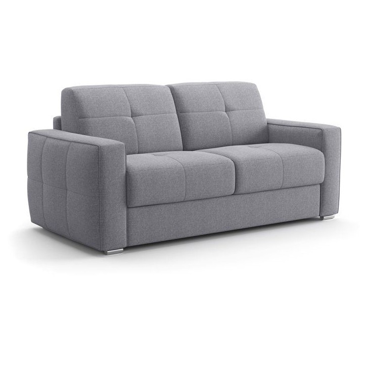 Canapé convertible express - 3 places - SQUARE - Tissu Gris clair - 200 x 105 x 90 cm Canapé convertible express - 3 places - SQUARE - Tissu Gris clair - 200 x 105 x 90 cm
