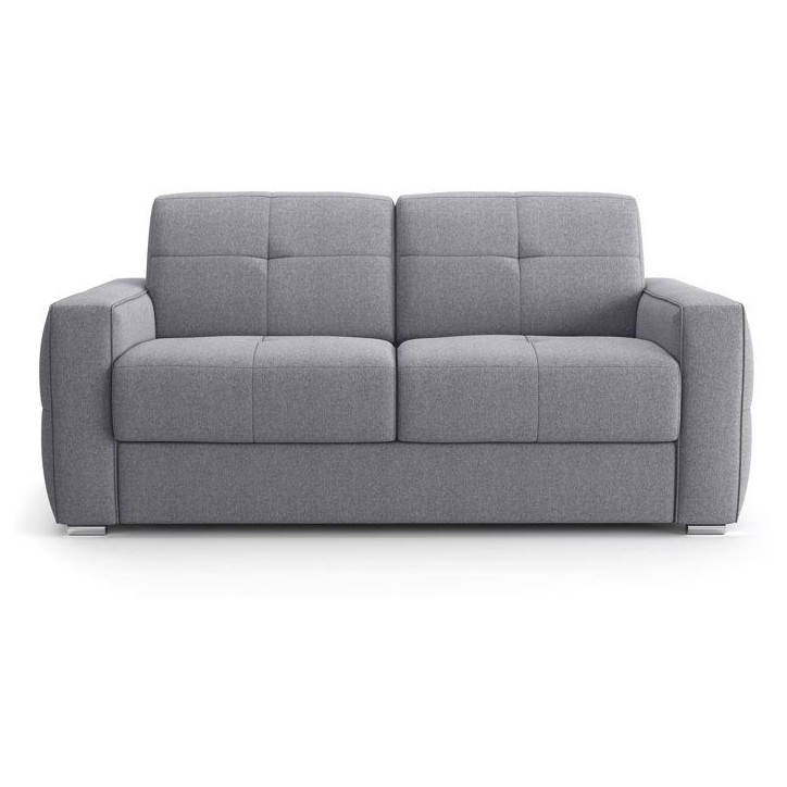 Canapé convertible express - 3 places - SQUARE - Tissu Gris clair - 200 x 105 x 90 cm Canapé convertible express - 3 places - SQUARE - Tissu Gris clair - 200 x 105 x 90 cm