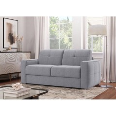 Canapé convertible express - 3 places - SQUARE - Tissu Gris clair - 2
