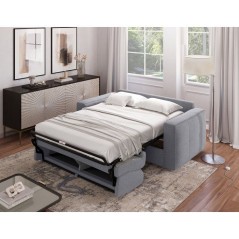 Canapé convertible express - 3 places - SQUARE - Tissu Gris clair - 2