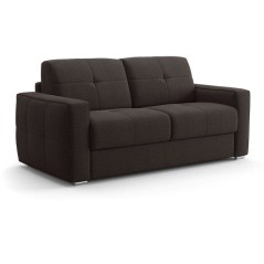 Canapé convertible express - 3 places - SQUARE - Tissu Gris anthracit