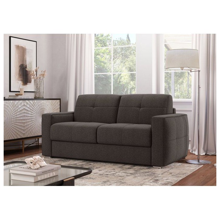 Canapé convertible express - 3 places - SQUARE - Tissu Gris anthracite - 200 x 105 x 90 cm Canapé convertible express - 3 places - SQUARE - Tissu Gris anthracite - 200 x 105 x 90 cm
