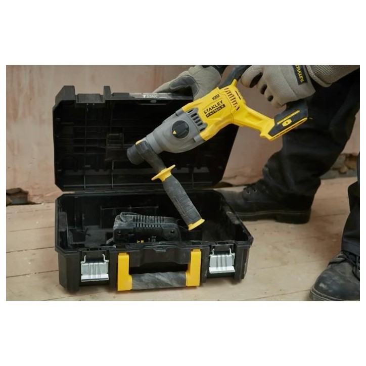 Perforateur SDS+ - STANLEY FATMAX - SFMCH90 - 18V - Technologie BRUSHLESS - 2 Joules Perforateur SDS+ - STANLEY FATMAX - SFMCH90 - 18V - Technologie BRUSHLESS - 2 Joules