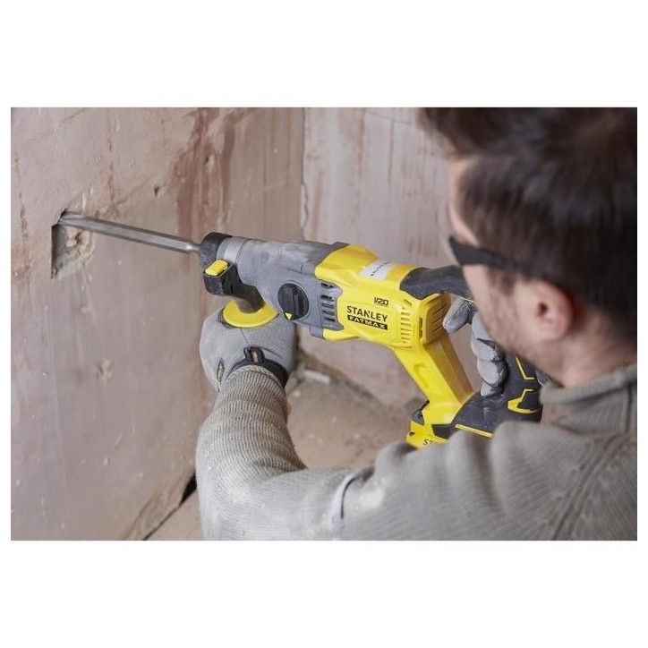 Perforateur SDS+ - STANLEY FATMAX - SFMCH90 - 18V - Technologie BRUSHLESS - 2 Joules Perforateur SDS+ - STANLEY FATMAX - SFMCH90 - 18V - Technologie BRUSHLESS - 2 Joules
