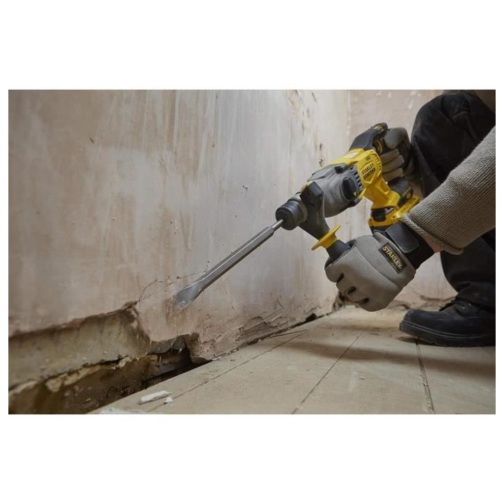 Perforateur SDS+ - STANLEY FATMAX - SFMCH90 - 18V - Technologie BRUSHLESS - 2 Joules Perforateur SDS+ - STANLEY FATMAX - SFMCH90 - 18V - Technologie BRUSHLESS - 2 Joules