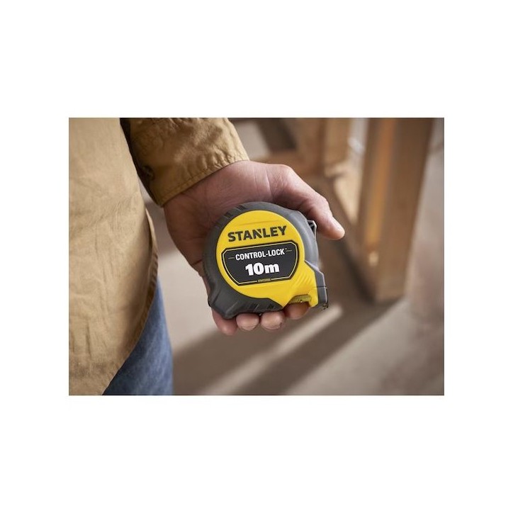 Mesure 10M X 25MM double marquage STANLEY MAGNÉTIQUE CONTROL-LOCK™ - STHT37233-0 Mesure 10M X 25MM double marquage STANLEY MAGNÉTIQUE CONTROL-LOCK™ - STHT37233-0