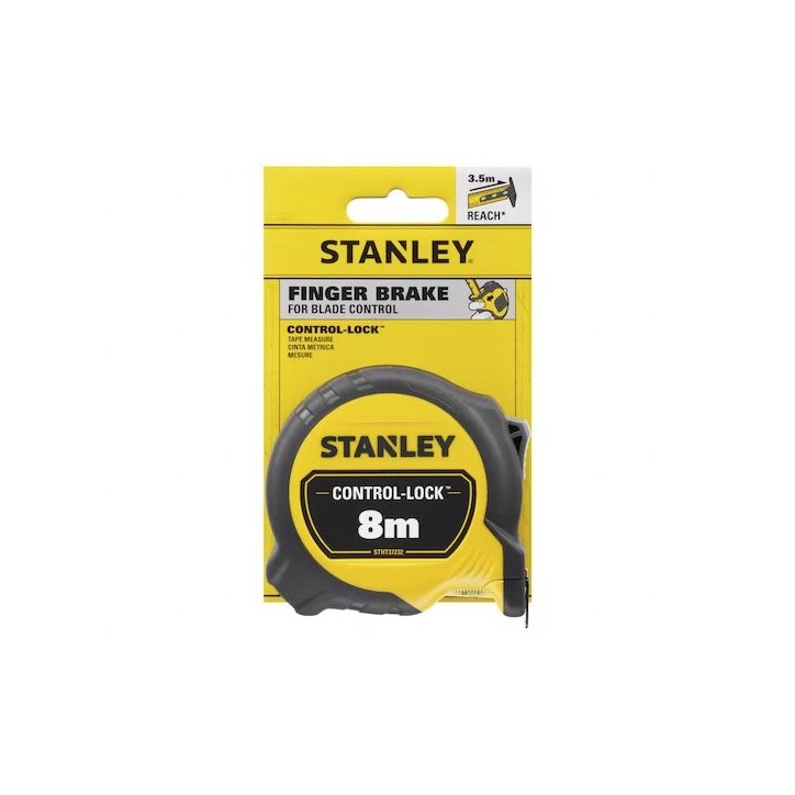 Mesure 8M X 25MM double marquage STANLEY MAGNÉTIQUE CONTROL-LOCK™ - STHT37232-0