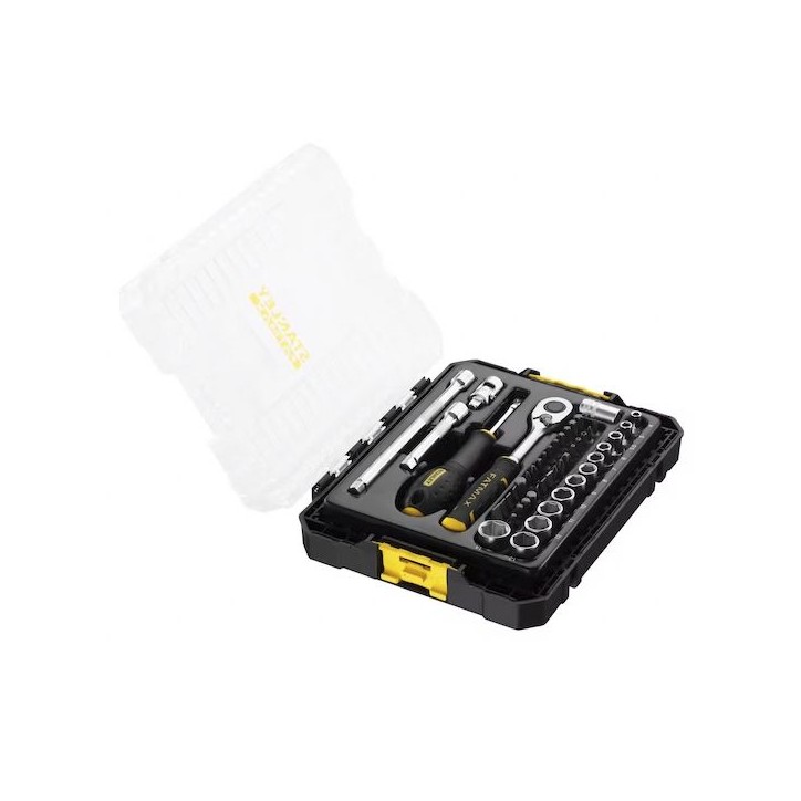 COFFRET DE DOUILLES STAKBOX M - ¼'' STANLEY JEU DE 48 PCS - FATMAX - FMMT98101-0 COFFRET DE DOUILLES STAKBOX M - ¼'' STANLEY JEU DE 48 PCS - FATMAX - FMMT98101-0
