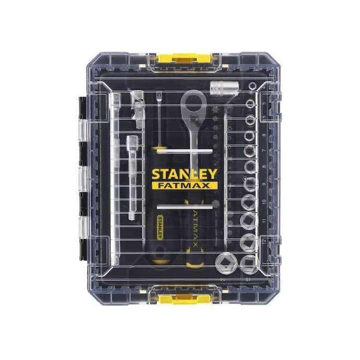 COFFRET DE DOUILLES STAKBOX M - ¼'' STANLEY JEU DE 48 PCS - FATMAX - FMMT98101-0 COFFRET DE DOUILLES STAKBOX M - ¼'' STANLEY JEU DE 48 PCS - FATMAX - FMMT98101-0